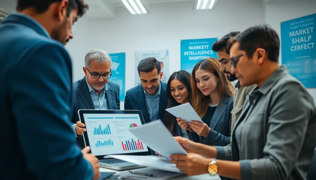 B2B Mystery Shopping team analyzing pricing strategies in a bright, professional office.