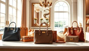 최고의 퀄리티를 가진 레플리카사이트 핸드백을 전시하는 세련된 부티크의 이미지입니다.
