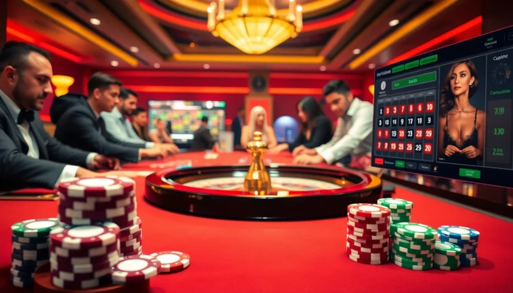 Experience thrilling gameplay at gg88bz with vibrant casino elements and poker chips.