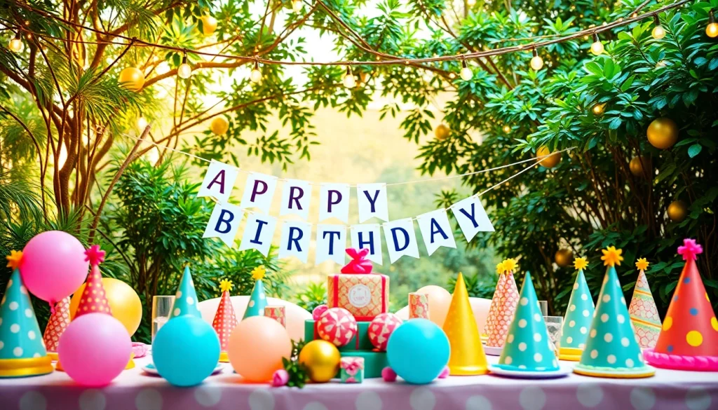 Creating a memorable customizable birthday party with vibrant decorations and table setup.
