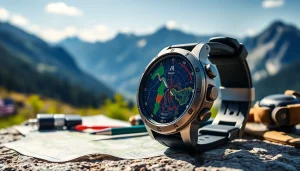 Experience seamless navigation with the Explorer GPS Smart Watch featuring vibrant GPS maps.