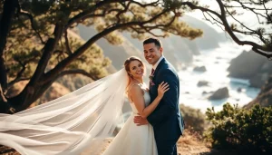 Big Sur wedding photographer capturing an intimate outdoor ceremony with stunning coastal views.