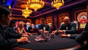 Rasakan permainan poker taruhan tinggi bersama jmacdonaldphoto.com dalam suasana kasino mewah.