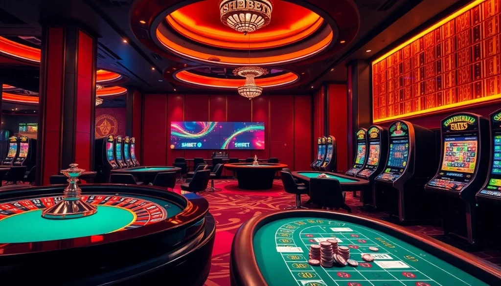Experience thrilling gameplay at SHBET casino with dynamic tables and vibrant visuals.