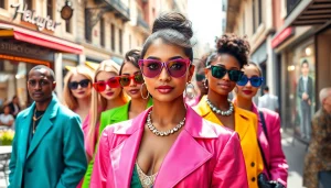 Explore diverse expressions of Beauty and Style through fashion influencers in an urban setting.