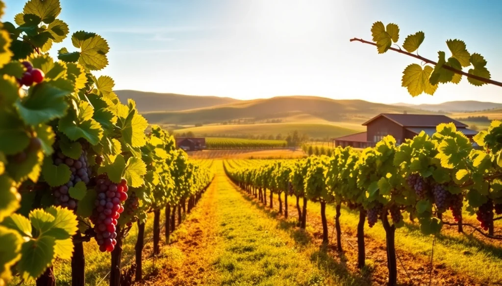 Experience the beauty of Clarksburg wineries with vibrant vineyards and a charming tasting room.